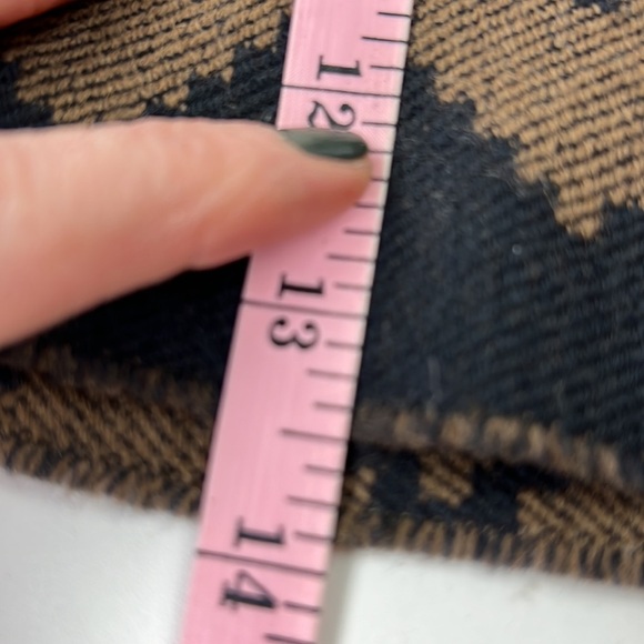 Men's Harry Rosen Blue & Tan Winter Scarf - Picture 4 of 5